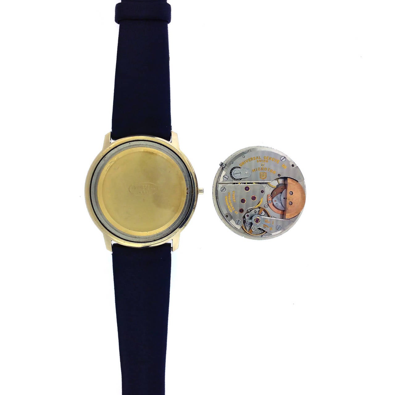  Universal Polerouter Geneve Tiffany & Co. Montre-bracelet à micro-rotor en or jaune Unisexe 