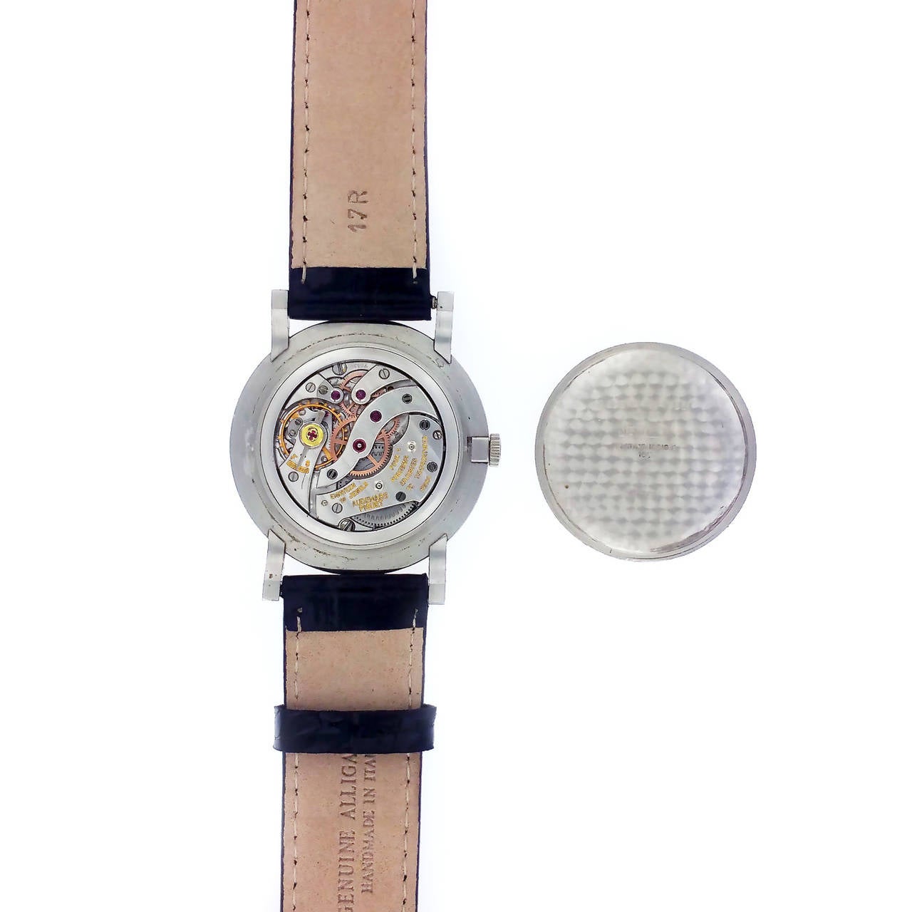 Handaufzugs-Armbanduhr von Audemars Piguet aus Platin Herren im Angebot
