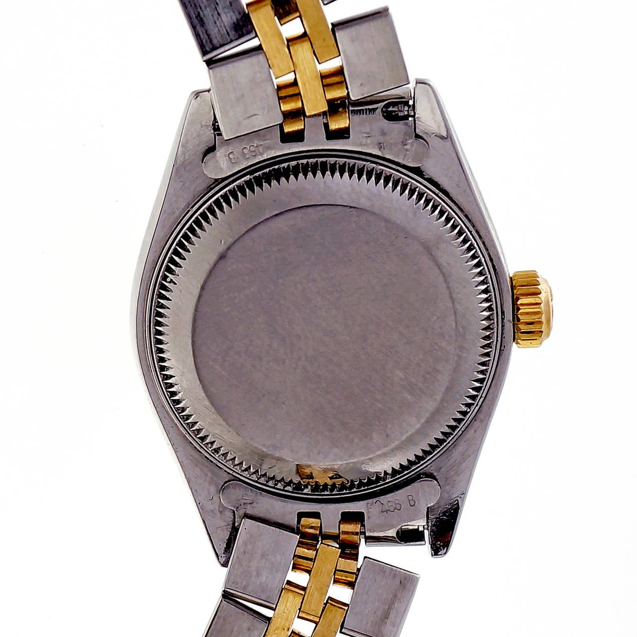 Women's Rolex Lady's Yellow Gold Stainless Steel Datejust Wristwatch Ref 68173