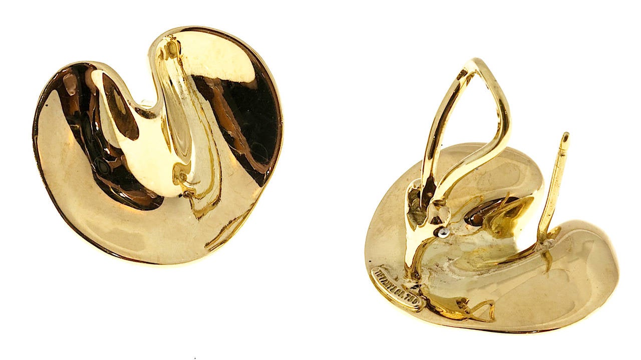 Women's Tiffany & Co. Angela Cummings Free Form Gold Clip Post Earrings