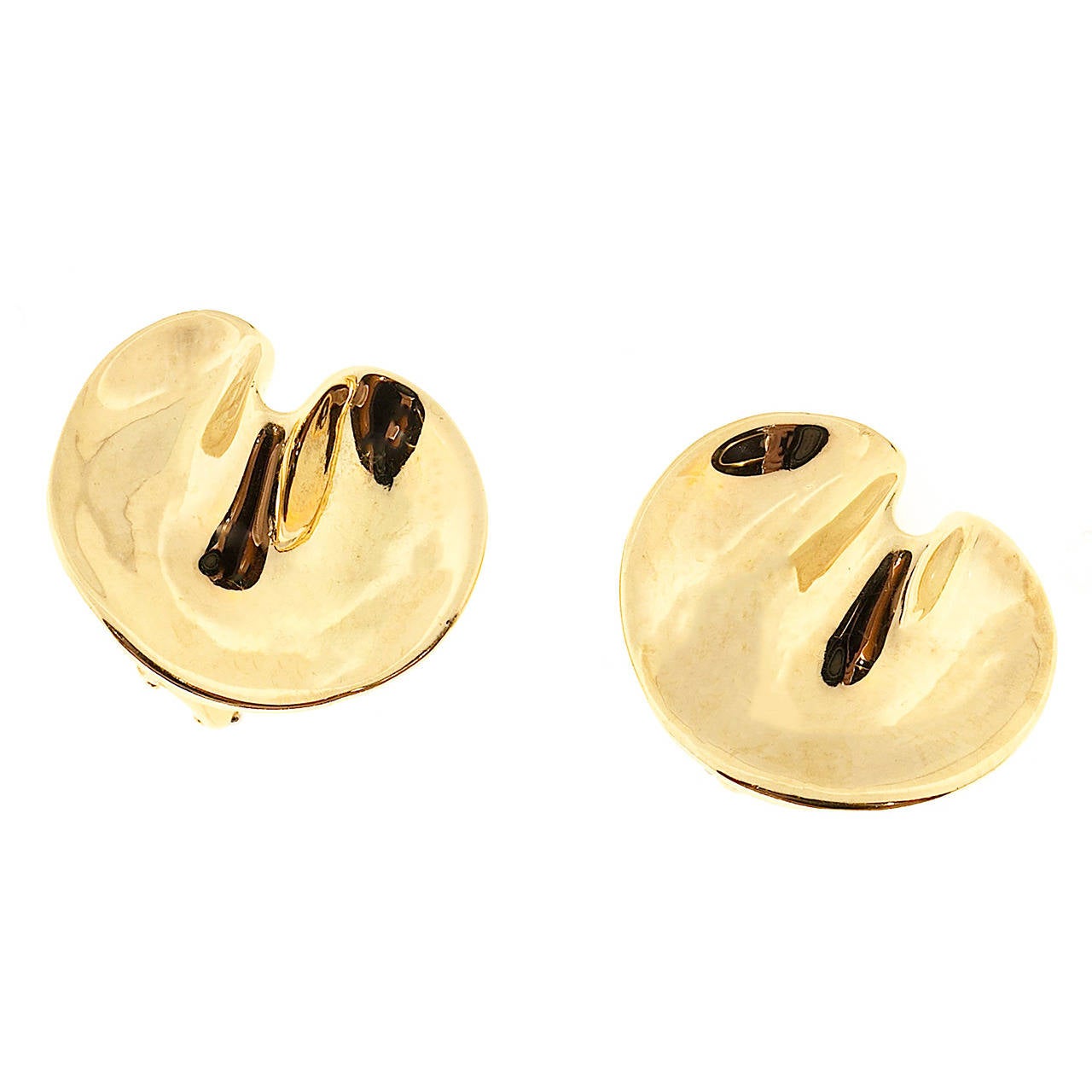 Tiffany & Co. Angela Cummings Free Form Gold Clip Post Earrings