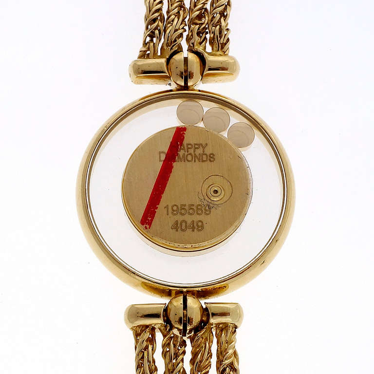 vintage chopard happy diamond watch