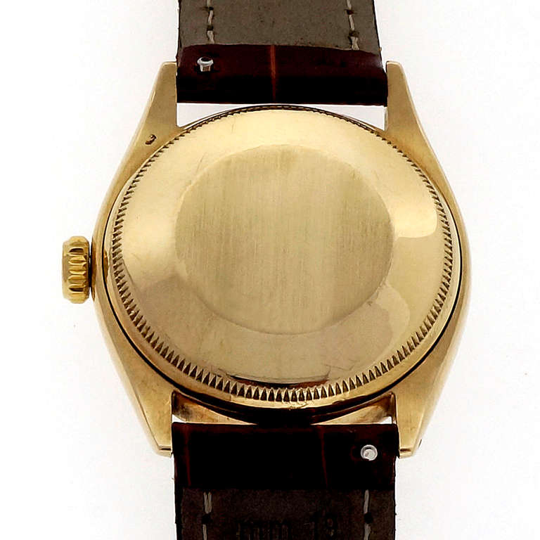 Rolex Yellow Gold Transitional Bubbleback Wristwatch, circa 1952 1