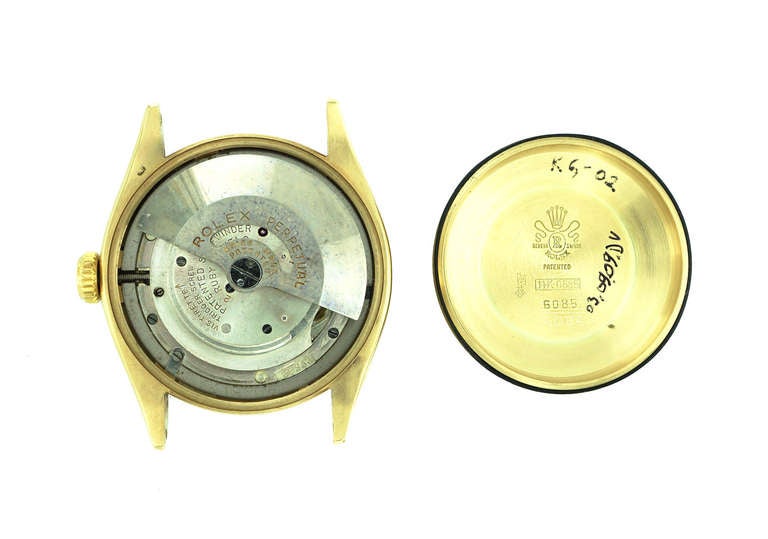 Rolex Yellow Gold Transitional Bubbleback Wristwatch, circa 1952 5