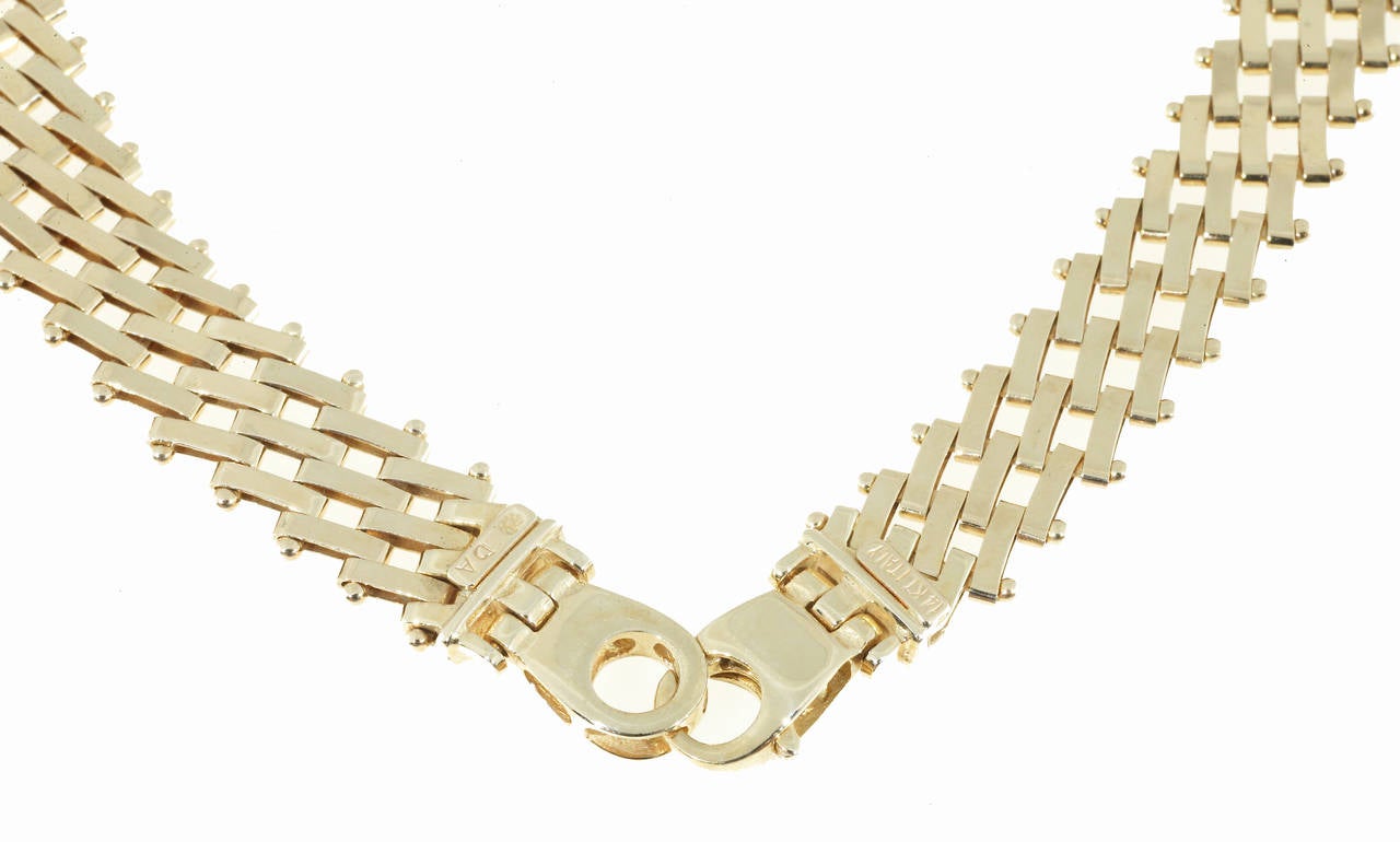 Hinged Link Gold Necklace 3