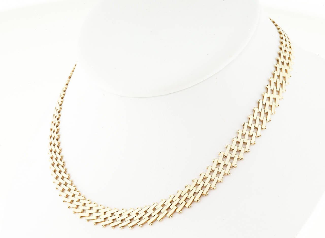 Hinged Link Gold Necklace 2