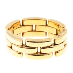 Three Row Gold Link Ring