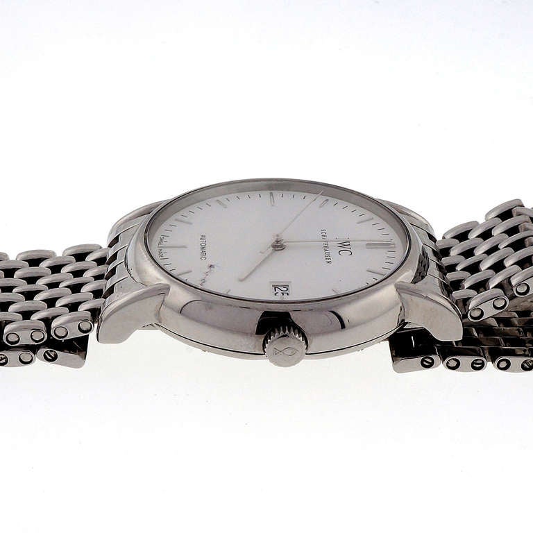 IWC Stainless Steel Automatic Portofino Wristwatch with Date and Bracelet 2