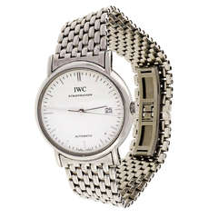IWC Stainless Steel Automatic Portofino Wristwatch with Date and Bracelet