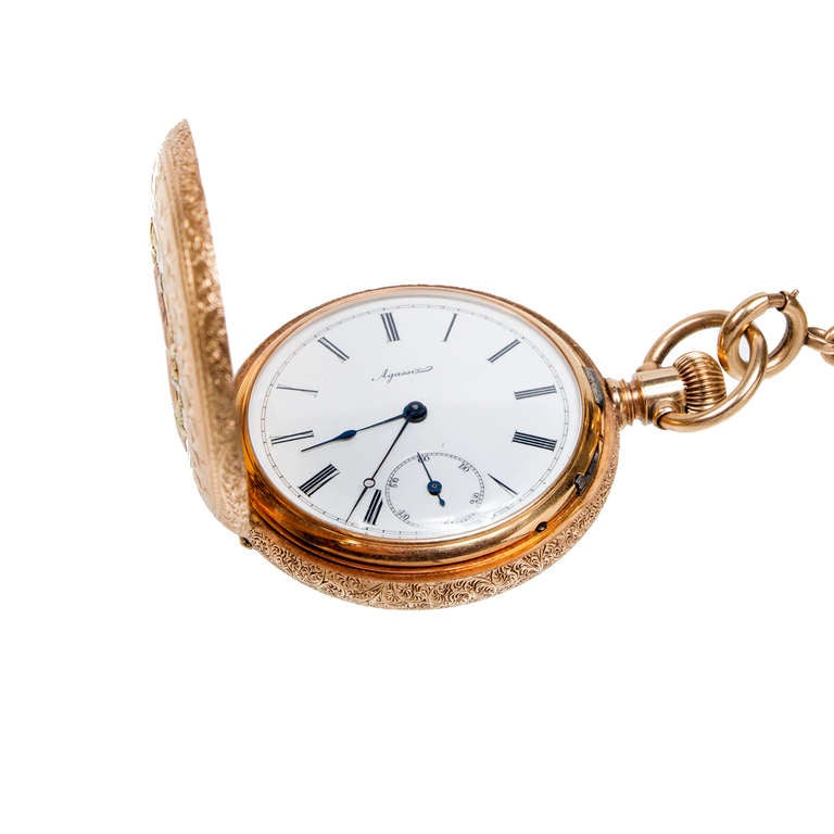 rose gold pocket watch