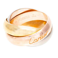Cartier three color gold Rolling Band Ring