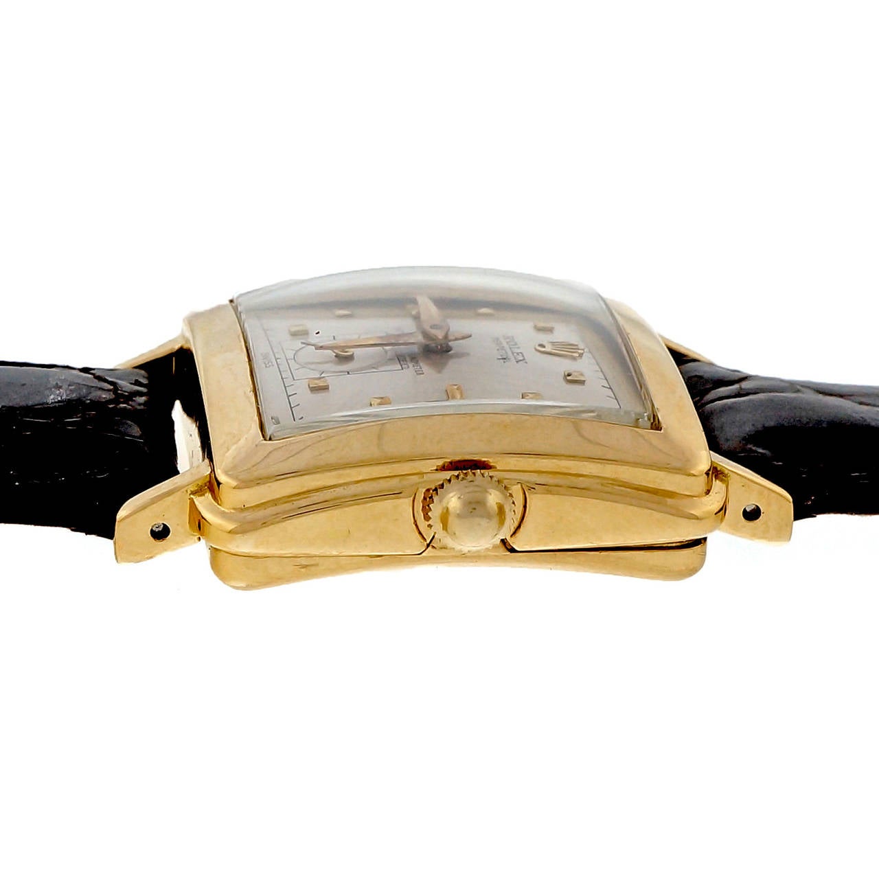Rolex Yellow Gold Oyster Perpetual Square Bubble Back Wristwatch Ref ...