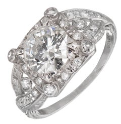 1.35 Carat Diamond Platinum Engagement Ring