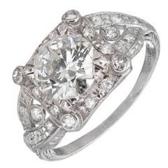 1.35 Carat Diamond Platinum Engagement Ring 1