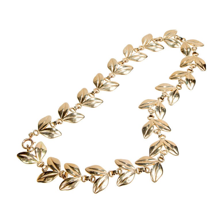 Tiffany & Co Leaf "V" Link Necklace