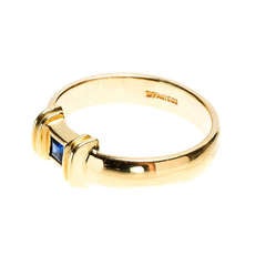 Tiffany & Co Square Sapphire Ring