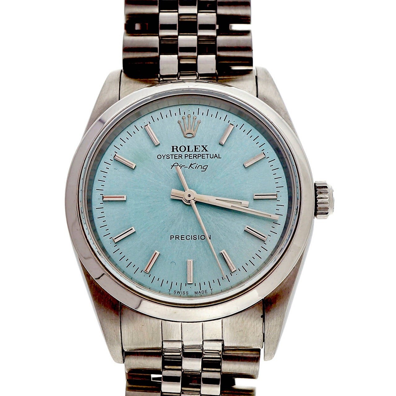 Rolex Stainless Steel Oyster Perpetual Air King Wristwatch Ref 14000 1