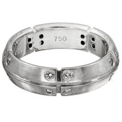 Tiffany & Co. Steamerica Diamond Gold Band Ring 7