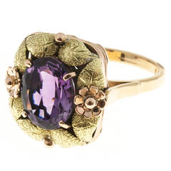 Victorian Amethyst Gold Ring 4