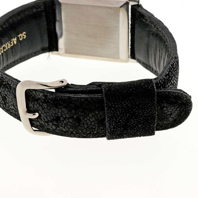 IWC Weißgold Rechteckige Armbanduhr um 1962 im Zustand „Gut“ in Stamford, CT