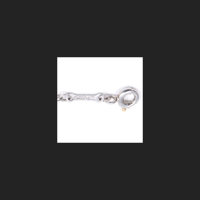 Tiffany & Co. Peretti Diamond Platinum Five Bean Necklace