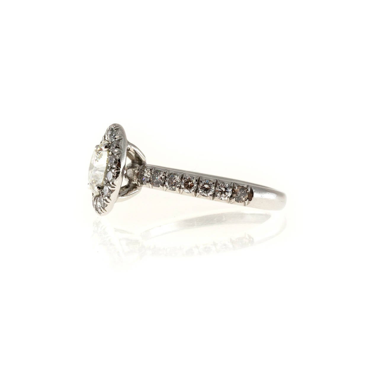 Diamond Platinum Halo Ring 1