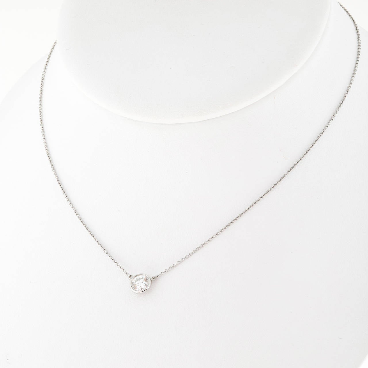 Tiffany & Co. Elsa Peretti Diamond by the Yard Platinum Necklace 3