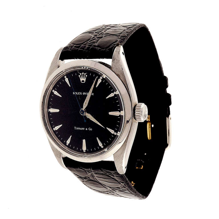 Rolex Stainless Steel Oyster Wristwatch circa 1956 2