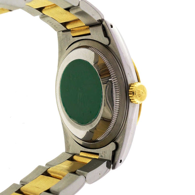 Rolex Stainless Steel Yellow Gold Datejust Wristwatch Ref 16233 circa 1991 1