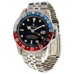Rolex Stainless Steel GMT-Master Wristwatch Ref 1675 circa 1967 10