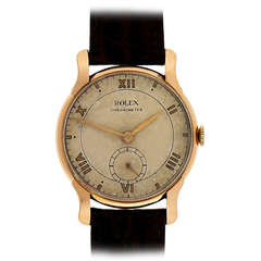 Rose Gold Rolex Wristwatch, circa 1930s
