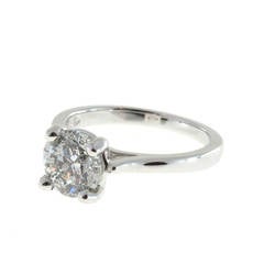 Round Diamond Gold Solitaire Engagement Ring 2