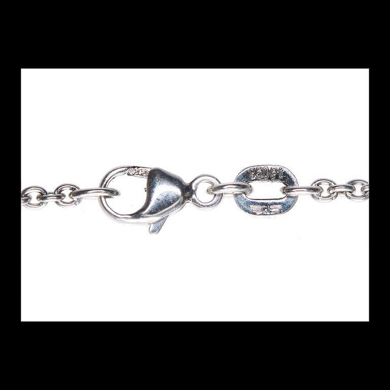 75.00 Carat Aquamarine Diamond Halo Platinum Pendant Necklace In Good Condition In Stamford, CT