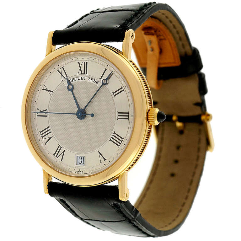 Breguet Yellow Gold Automatic Date Wristwatch Model 3325