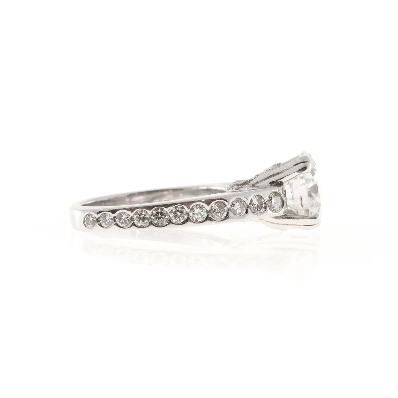 simple platinum solitaire wedding set simple platinum solitaire wedding set