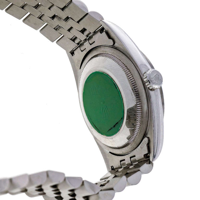 Men's Rolex Steel Datejust Wristwatch Ref 16200 circa 2000s