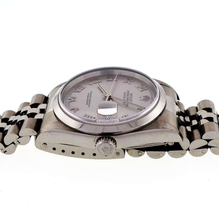 Rolex Steel Datejust Wristwatch Ref 16200 circa 2000s 1