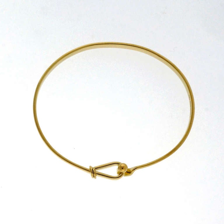 gold hook bangle