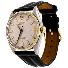 Rolex Stainless Steel and Yellow Gold Oyster Perpetual Wristwatch Ref 6565