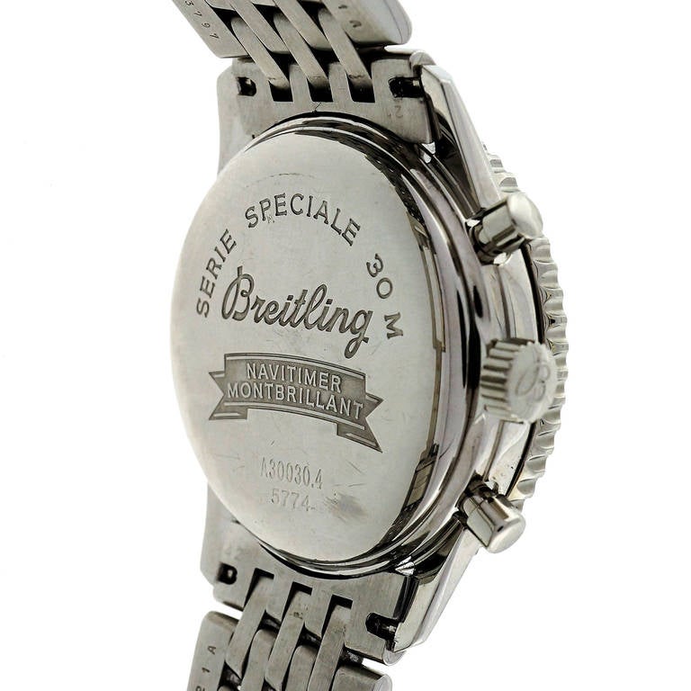 Breitling Stainless Steel Automatic Navitimer Chronograph Wristwatch, circa 1995 1