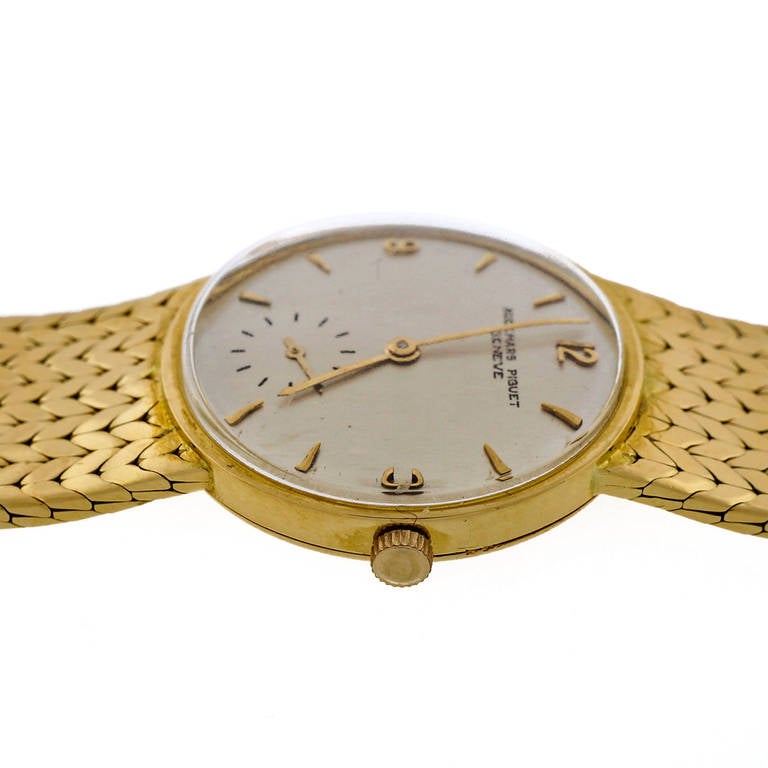 Men's Audemars Piguet Yellow Gold Wristwatch with Integral Bracelet circa 1950