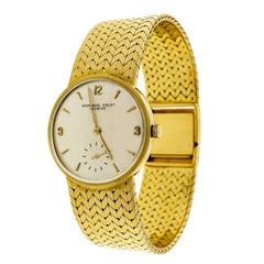 Vintage Audemars Piguet Yellow Gold Wristwatch with Integral Bracelet circa 1950