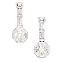 9.14 Carat GIA Certified Diamond Platinum Dangle Earrings 11