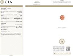 GIA 1.60 Carat Natural Brown Sapphire Diamond Platinum Engagement Ring