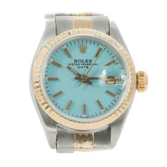 Rolex Lady's Yellow Gold Stainless Steel Oyster Perpetual Wristwatch Ref 6916 3