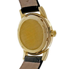 Omega Yellow Gold Seamaster Automatic Custom Red Dial Wristwatch