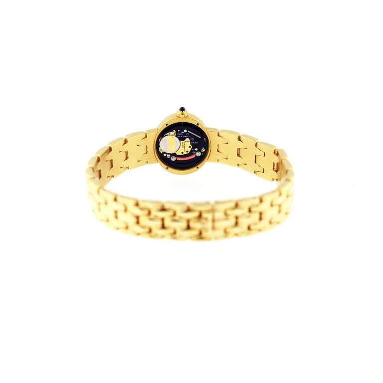 Baume & Mercier Lady's Yellow Gold and Diamond Wristwatch circa 2000s 3