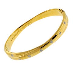 Tiffany & Co. Schlumberger Etoile Diamond Yellow Gold Platinum Bracelet