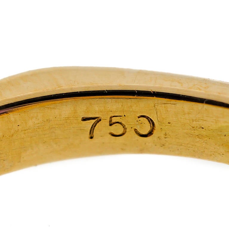 Women's Krementz Amethyst Diamond Yellow Gold Ring