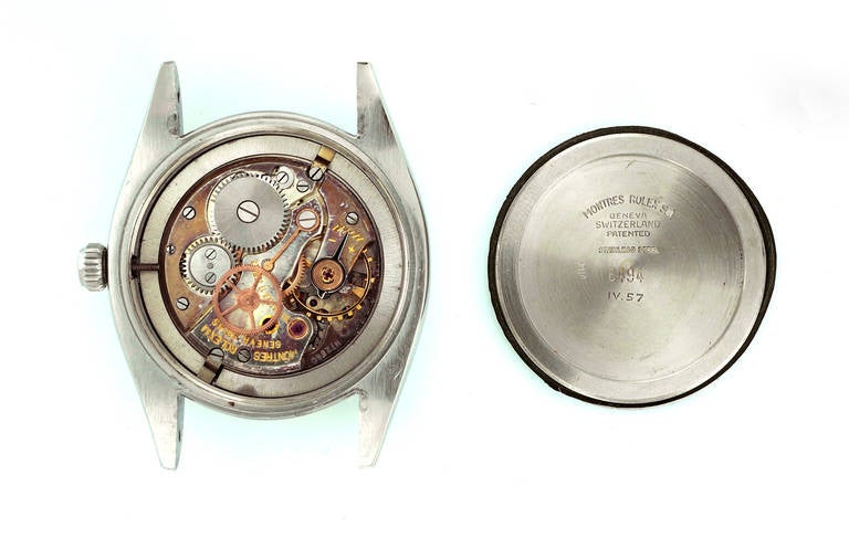 Vintage Rolex Stainless Steel Oysterdate Wristwatch Ref 6491 3